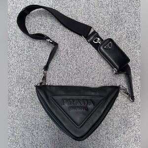Prada Grace Lux Triangle Crossbody Bag